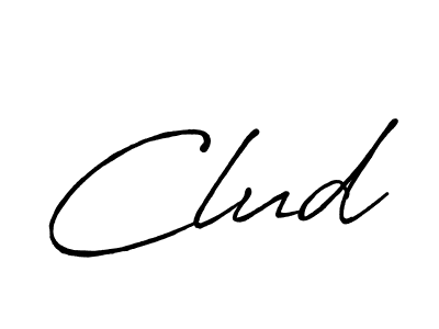 Clud stylish signature style. Best Handwritten Sign (Antro_Vectra_Bolder) for my name. Handwritten Signature Collection Ideas for my name Clud. Clud signature style 7 images and pictures png