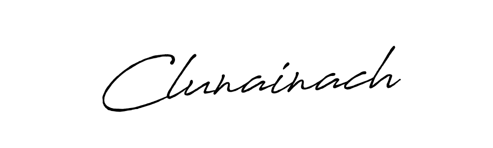 Make a beautiful signature design for name Clunainach. With this signature (Antro_Vectra_Bolder) style, you can create a handwritten signature for free. Clunainach signature style 7 images and pictures png