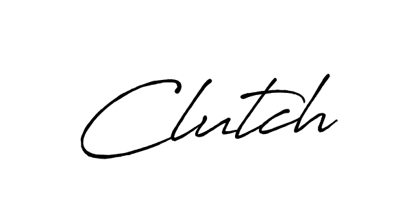 How to make Clutch signature? Antro_Vectra_Bolder is a professional autograph style. Create handwritten signature for Clutch name. Clutch signature style 7 images and pictures png