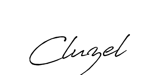 Create a beautiful signature design for name Cluzel. With this signature (Antro_Vectra_Bolder) fonts, you can make a handwritten signature for free. Cluzel signature style 7 images and pictures png