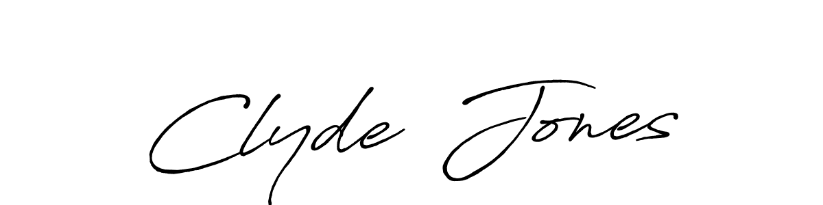 Design your own signature with our free online signature maker. With this signature software, you can create a handwritten (Antro_Vectra_Bolder) signature for name Clyde  Jones. Clyde  Jones signature style 7 images and pictures png