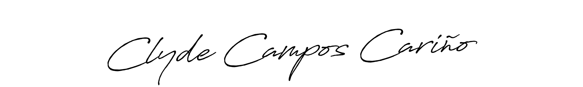 You should practise on your own different ways (Antro_Vectra_Bolder) to write your name (Clyde Campos Cariño) in signature. don't let someone else do it for you. Clyde Campos Cariño signature style 7 images and pictures png