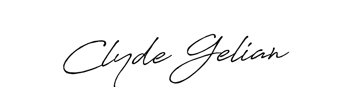 You should practise on your own different ways (Antro_Vectra_Bolder) to write your name (Clyde Gelian) in signature. don't let someone else do it for you. Clyde Gelian signature style 7 images and pictures png