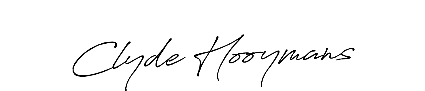 How to make Clyde Hooymans name signature. Use Antro_Vectra_Bolder style for creating short signs online. This is the latest handwritten sign. Clyde Hooymans signature style 7 images and pictures png