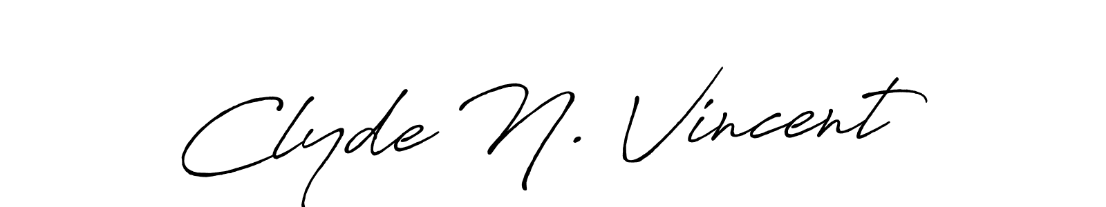 How to Draw Clyde N. Vincent signature style? Antro_Vectra_Bolder is a latest design signature styles for name Clyde N. Vincent. Clyde N. Vincent signature style 7 images and pictures png