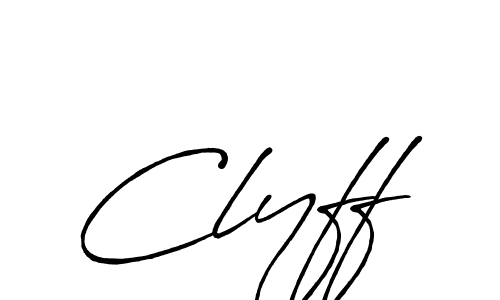 Make a beautiful signature design for name Clyff. Use this online signature maker to create a handwritten signature for free. Clyff signature style 7 images and pictures png