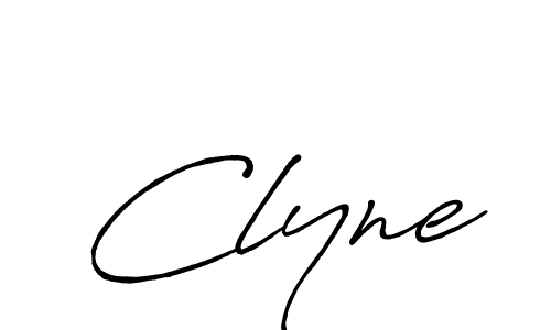 Design your own signature with our free online signature maker. With this signature software, you can create a handwritten (Antro_Vectra_Bolder) signature for name Clyne. Clyne signature style 7 images and pictures png