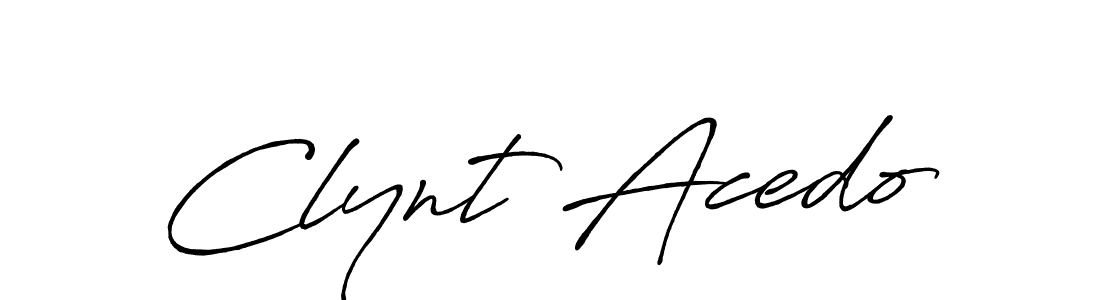 How to make Clynt Acedo signature? Antro_Vectra_Bolder is a professional autograph style. Create handwritten signature for Clynt Acedo name. Clynt Acedo signature style 7 images and pictures png