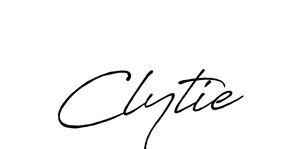 Design your own signature with our free online signature maker. With this signature software, you can create a handwritten (Antro_Vectra_Bolder) signature for name Clytie. Clytie signature style 7 images and pictures png