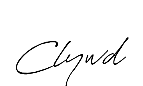 Use a signature maker to create a handwritten signature online. With this signature software, you can design (Antro_Vectra_Bolder) your own signature for name Clywd. Clywd signature style 7 images and pictures png