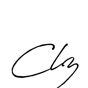 Use a signature maker to create a handwritten signature online. With this signature software, you can design (Antro_Vectra_Bolder) your own signature for name Clz. Clz signature style 7 images and pictures png