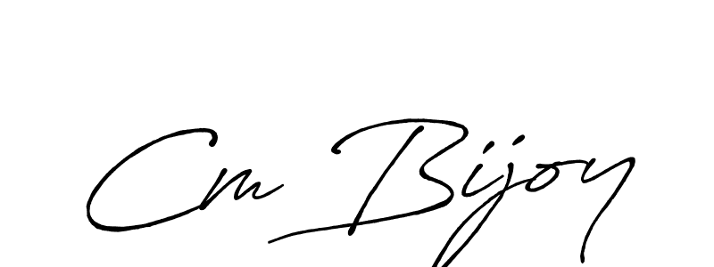 How to Draw Cm Bijoy signature style? Antro_Vectra_Bolder is a latest design signature styles for name Cm Bijoy. Cm Bijoy signature style 7 images and pictures png