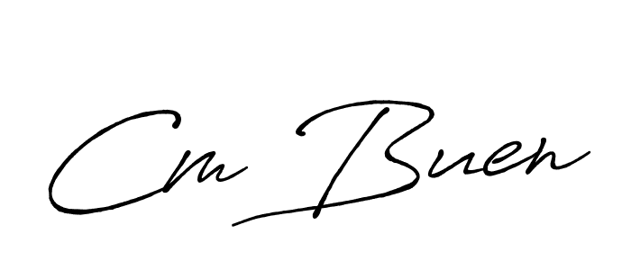 It looks lik you need a new signature style for name Cm Buen. Design unique handwritten (Antro_Vectra_Bolder) signature with our free signature maker in just a few clicks. Cm Buen signature style 7 images and pictures png