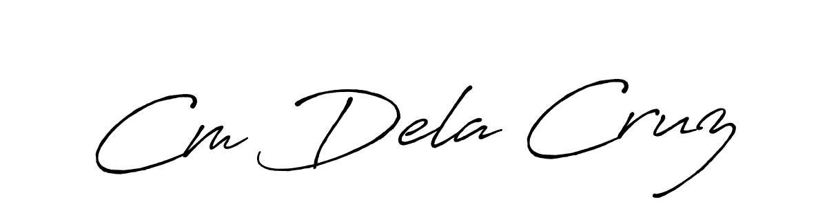 Make a short Cm Dela Cruz signature style. Manage your documents anywhere anytime using Antro_Vectra_Bolder. Create and add eSignatures, submit forms, share and send files easily. Cm Dela Cruz signature style 7 images and pictures png