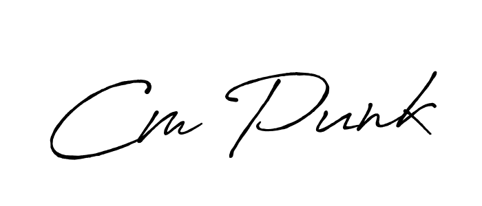 Also You can easily find your signature by using the search form. We will create Cm Punk name handwritten signature images for you free of cost using Antro_Vectra_Bolder sign style. Cm Punk signature style 7 images and pictures png