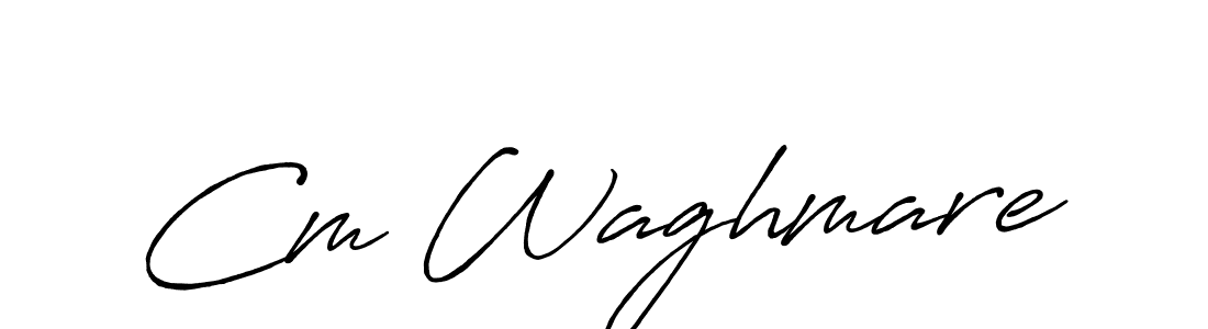 Antro_Vectra_Bolder is a professional signature style that is perfect for those who want to add a touch of class to their signature. It is also a great choice for those who want to make their signature more unique. Get Cm Waghmare name to fancy signature for free. Cm Waghmare signature style 7 images and pictures png