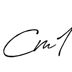 Cm1 stylish signature style. Best Handwritten Sign (Antro_Vectra_Bolder) for my name. Handwritten Signature Collection Ideas for my name Cm1. Cm1 signature style 7 images and pictures png