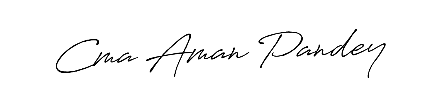 Similarly Antro_Vectra_Bolder is the best handwritten signature design. Signature creator online .You can use it as an online autograph creator for name Cma Aman Pandey. Cma Aman Pandey signature style 7 images and pictures png