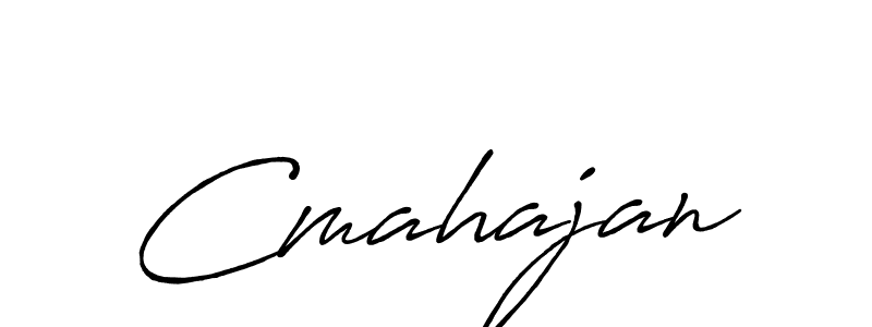 The best way (Antro_Vectra_Bolder) to make a short signature is to pick only two or three words in your name. The name Cmahajan include a total of six letters. For converting this name. Cmahajan signature style 7 images and pictures png