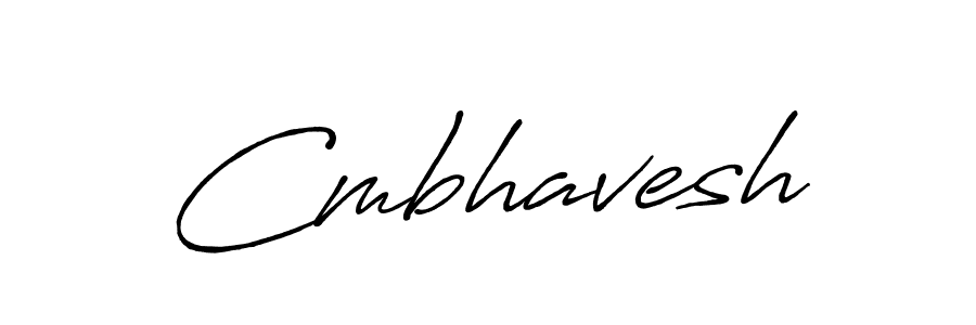 How to make Cmbhavesh name signature. Use Antro_Vectra_Bolder style for creating short signs online. This is the latest handwritten sign. Cmbhavesh signature style 7 images and pictures png