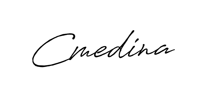 Cmedina stylish signature style. Best Handwritten Sign (Antro_Vectra_Bolder) for my name. Handwritten Signature Collection Ideas for my name Cmedina. Cmedina signature style 7 images and pictures png