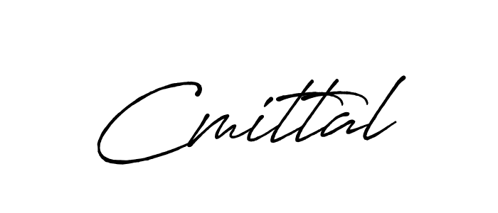 Also we have Cmittal name is the best signature style. Create professional handwritten signature collection using Antro_Vectra_Bolder autograph style. Cmittal signature style 7 images and pictures png
