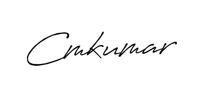 Design your own signature with our free online signature maker. With this signature software, you can create a handwritten (Antro_Vectra_Bolder) signature for name Cmkumar. Cmkumar signature style 7 images and pictures png