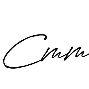 Make a beautiful signature design for name Cmm. With this signature (Antro_Vectra_Bolder) style, you can create a handwritten signature for free. Cmm signature style 7 images and pictures png