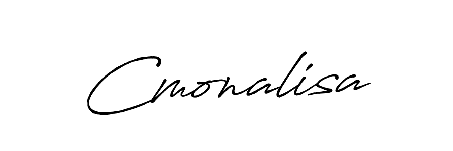 The best way (Antro_Vectra_Bolder) to make a short signature is to pick only two or three words in your name. The name Cmonalisa include a total of six letters. For converting this name. Cmonalisa signature style 7 images and pictures png