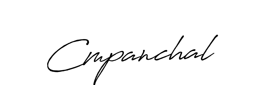 Use a signature maker to create a handwritten signature online. With this signature software, you can design (Antro_Vectra_Bolder) your own signature for name Cmpanchal. Cmpanchal signature style 7 images and pictures png