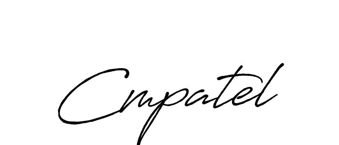 Create a beautiful signature design for name Cmpatel. With this signature (Antro_Vectra_Bolder) fonts, you can make a handwritten signature for free. Cmpatel signature style 7 images and pictures png