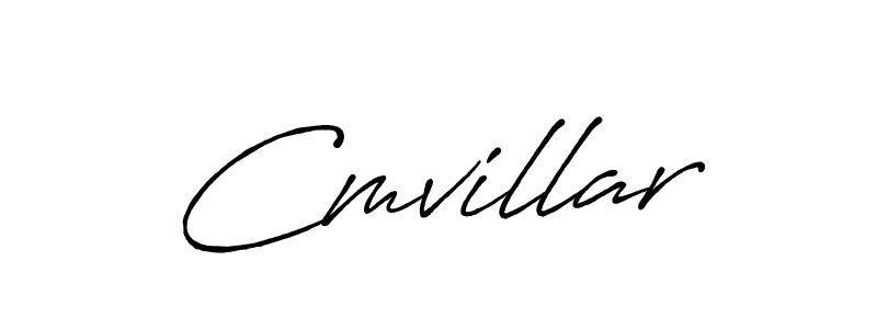 Make a beautiful signature design for name Cmvillar. With this signature (Antro_Vectra_Bolder) style, you can create a handwritten signature for free. Cmvillar signature style 7 images and pictures png