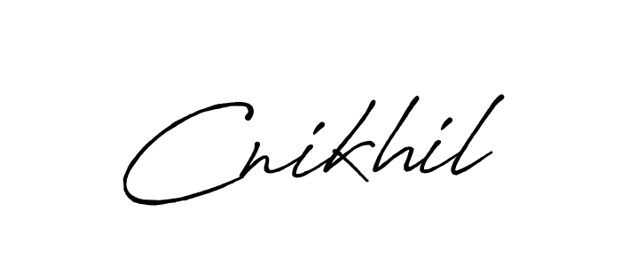 It looks lik you need a new signature style for name Cnikhil. Design unique handwritten (Antro_Vectra_Bolder) signature with our free signature maker in just a few clicks. Cnikhil signature style 7 images and pictures png