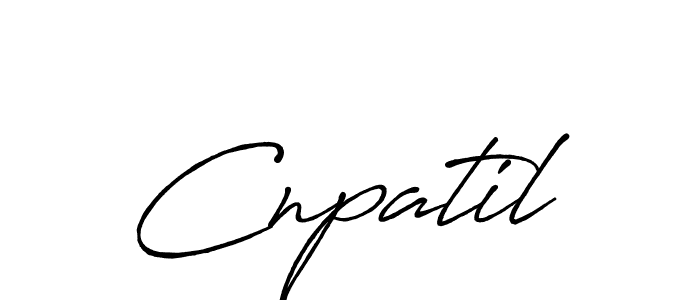 Create a beautiful signature design for name Cnpatil. With this signature (Antro_Vectra_Bolder) fonts, you can make a handwritten signature for free. Cnpatil signature style 7 images and pictures png