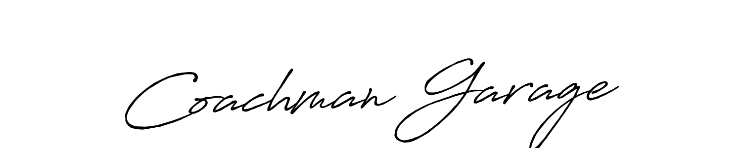 Coachman Garage stylish signature style. Best Handwritten Sign (Antro_Vectra_Bolder) for my name. Handwritten Signature Collection Ideas for my name Coachman Garage. Coachman Garage signature style 7 images and pictures png