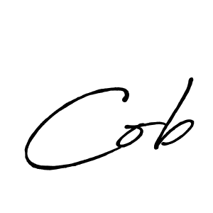 Cob stylish signature style. Best Handwritten Sign (Antro_Vectra_Bolder) for my name. Handwritten Signature Collection Ideas for my name Cob. Cob signature style 7 images and pictures png