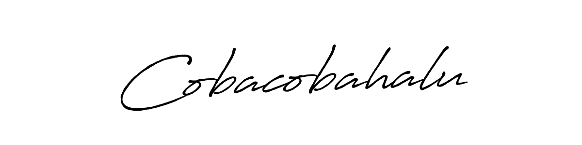 Make a beautiful signature design for name Cobacobahalu. Use this online signature maker to create a handwritten signature for free. Cobacobahalu signature style 7 images and pictures png