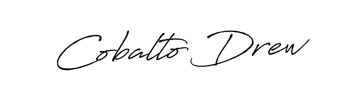 Use a signature maker to create a handwritten signature online. With this signature software, you can design (Antro_Vectra_Bolder) your own signature for name Cobalto Drew. Cobalto Drew signature style 7 images and pictures png