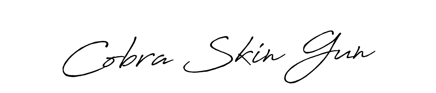How to make Cobra Skin Gun signature? Antro_Vectra_Bolder is a professional autograph style. Create handwritten signature for Cobra Skin Gun name. Cobra Skin Gun signature style 7 images and pictures png
