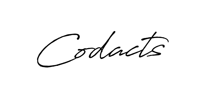 Also You can easily find your signature by using the search form. We will create Codacts name handwritten signature images for you free of cost using Antro_Vectra_Bolder sign style. Codacts signature style 7 images and pictures png