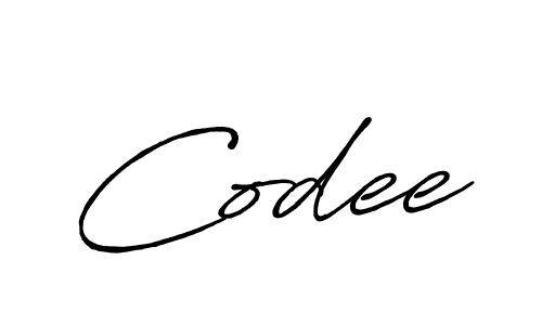 Similarly Antro_Vectra_Bolder is the best handwritten signature design. Signature creator online .You can use it as an online autograph creator for name Codee. Codee signature style 7 images and pictures png