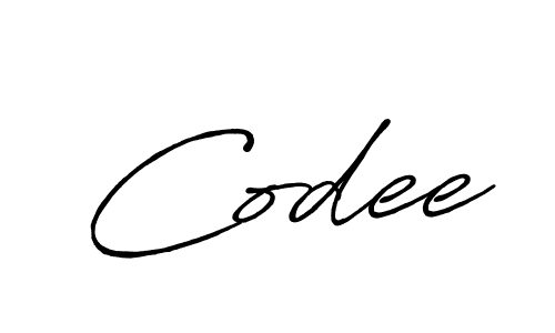 How to make Codee signature? Antro_Vectra_Bolder is a professional autograph style. Create handwritten signature for Codee name. Codee signature style 7 images and pictures png