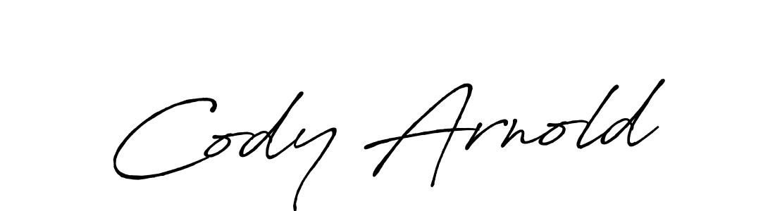 Cody Arnold stylish signature style. Best Handwritten Sign (Antro_Vectra_Bolder) for my name. Handwritten Signature Collection Ideas for my name Cody Arnold. Cody Arnold signature style 7 images and pictures png