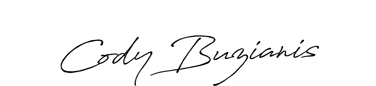 Cody Buzianis stylish signature style. Best Handwritten Sign (Antro_Vectra_Bolder) for my name. Handwritten Signature Collection Ideas for my name Cody Buzianis. Cody Buzianis signature style 7 images and pictures png