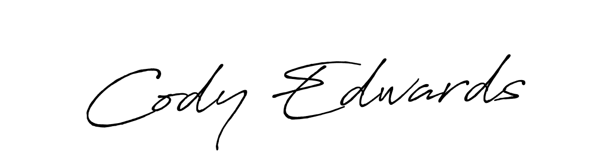 Design your own signature with our free online signature maker. With this signature software, you can create a handwritten (Antro_Vectra_Bolder) signature for name Cody Edwards. Cody Edwards signature style 7 images and pictures png