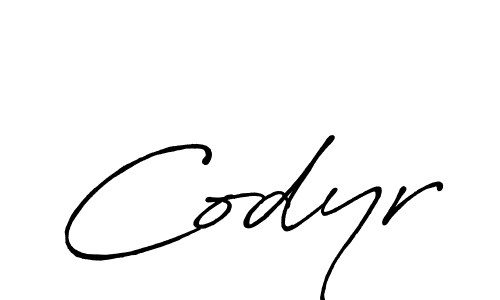 It looks lik you need a new signature style for name Codyr. Design unique handwritten (Antro_Vectra_Bolder) signature with our free signature maker in just a few clicks. Codyr signature style 7 images and pictures png