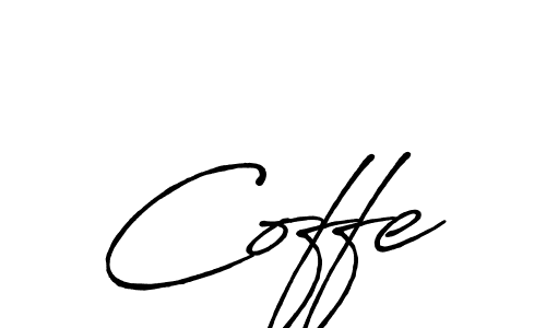 Use a signature maker to create a handwritten signature online. With this signature software, you can design (Antro_Vectra_Bolder) your own signature for name Coffe. Coffe signature style 7 images and pictures png