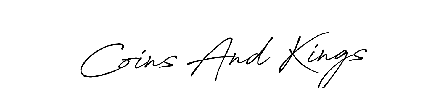 How to Draw Coins And Kings signature style? Antro_Vectra_Bolder is a latest design signature styles for name Coins And Kings. Coins And Kings signature style 7 images and pictures png
