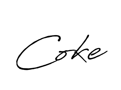 Also You can easily find your signature by using the search form. We will create Coke name handwritten signature images for you free of cost using Antro_Vectra_Bolder sign style. Coke signature style 7 images and pictures png