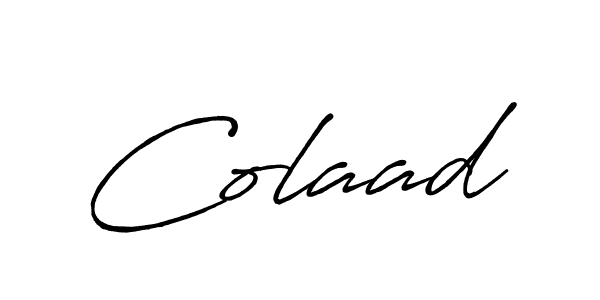You should practise on your own different ways (Antro_Vectra_Bolder) to write your name (Colaad) in signature. don't let someone else do it for you. Colaad signature style 7 images and pictures png
